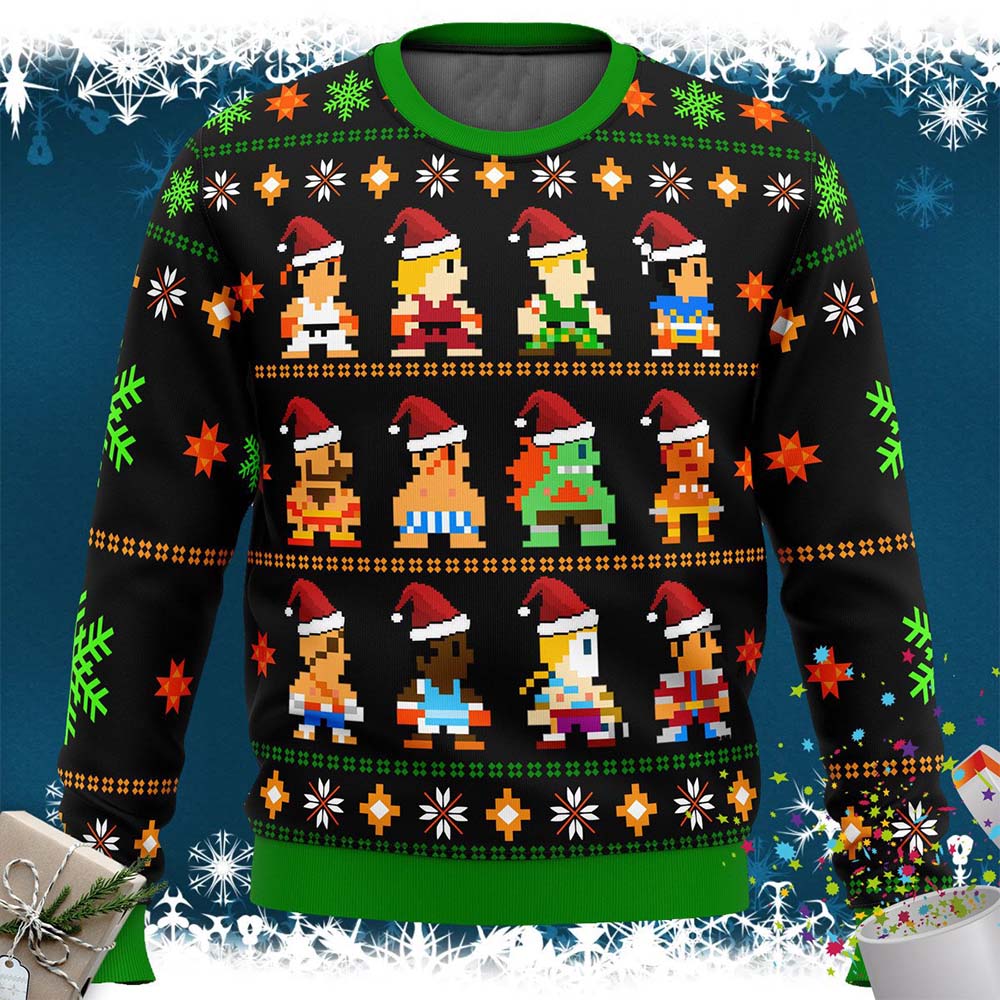Street Fighter Classic Collection Christmas Sweater Street Fighter Classic Collection Christmas Sweater