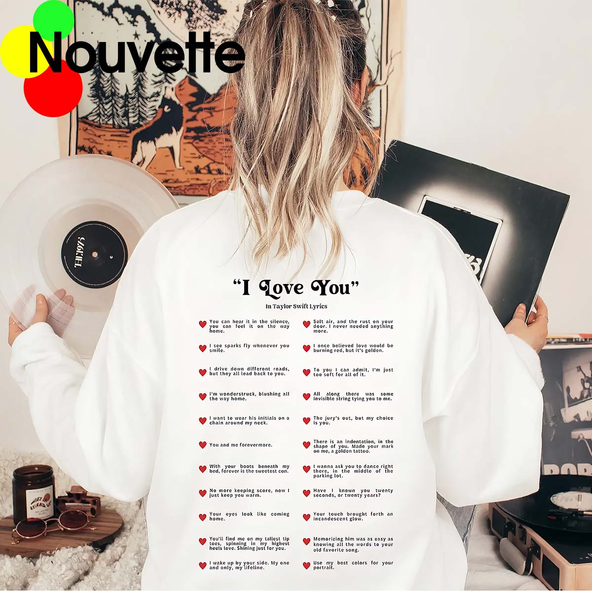 I Love You In Taylor Swifties Lyrics Sweatshirt