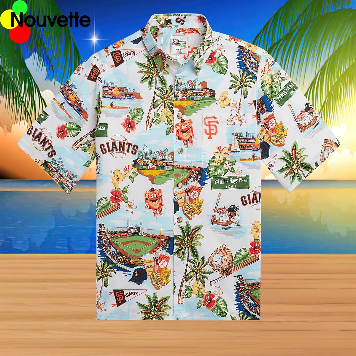 Sf Giants Scenic Hawaiian Shirt Sf Giants Scenic Hawaiian Shirt