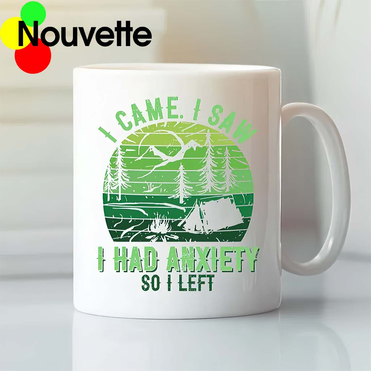 I Came I Saw I Had Anxiety So I Left Vintage Mug I Came I Saw I Had Anxiety So I Left Vintage Mug