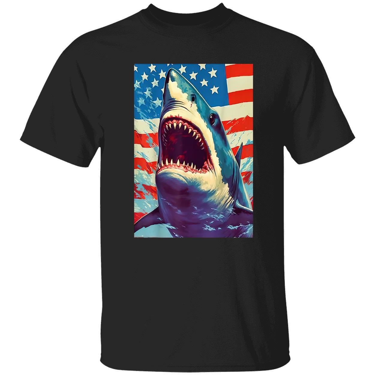 Sharks The Pop Art Patriotic Predator Shirt