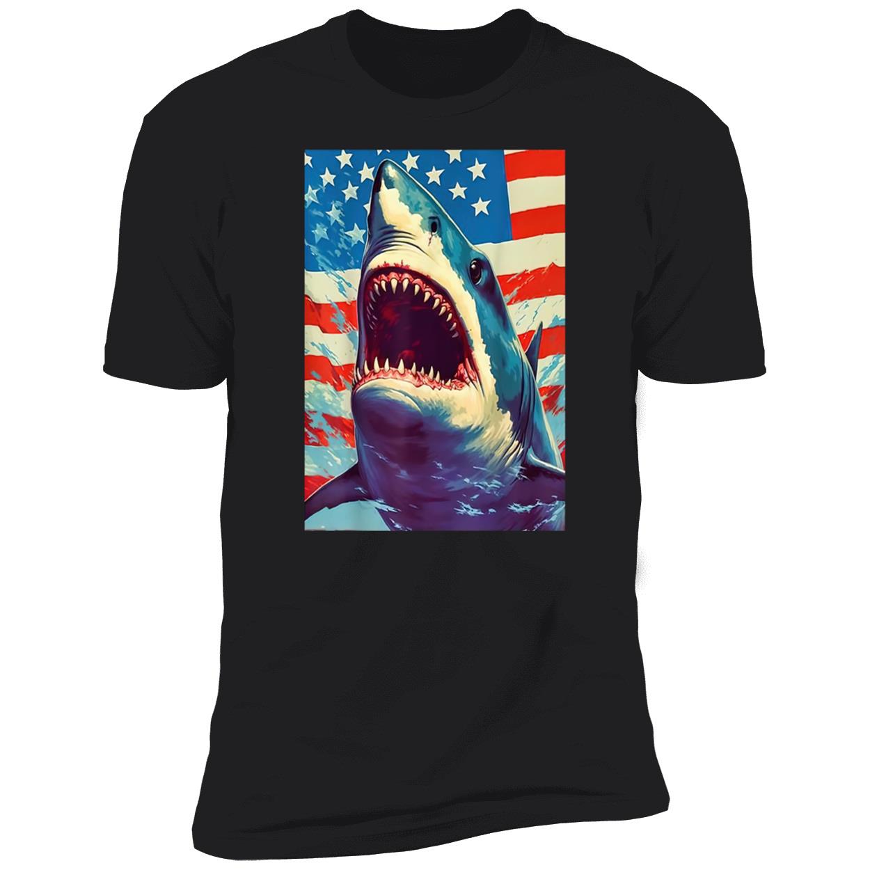 Sharks The Pop Art Patriotic Predator Shirt Sharks The Pop Art Patriotic Predator Shirt