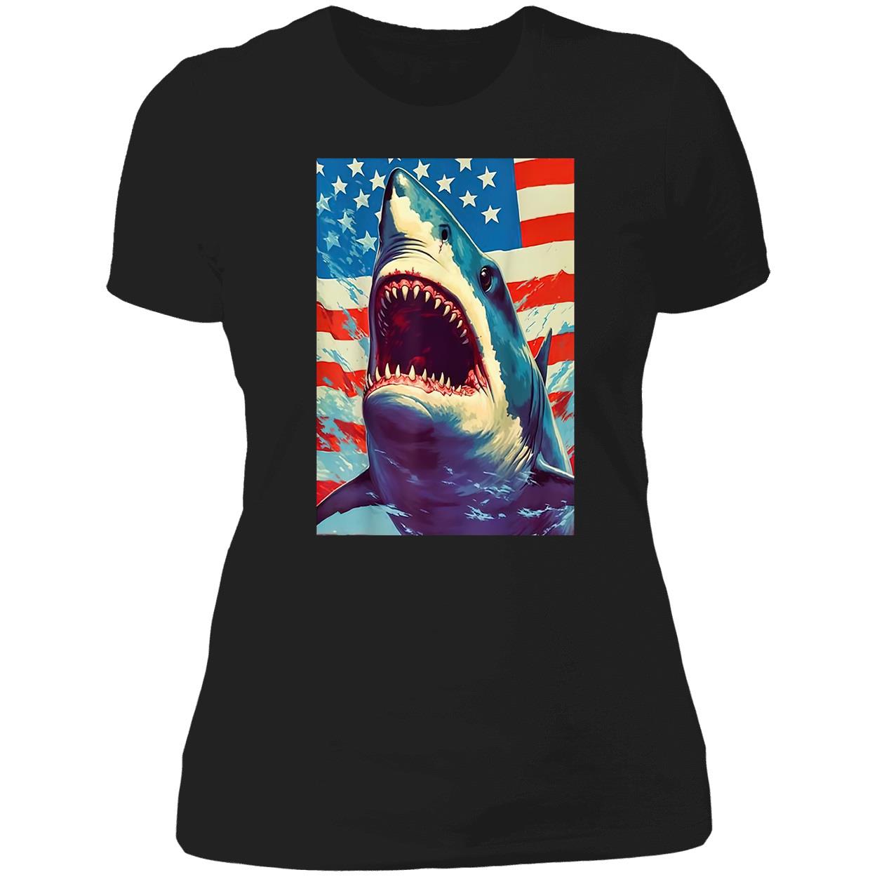 Sharks The Pop Art Patriotic Predator Shirt Sharks The Pop Art Patriotic Predator Shirt