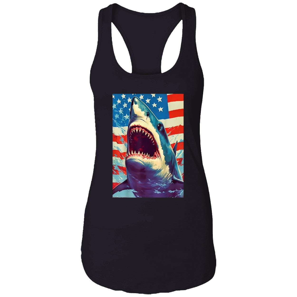 Sharks The Pop Art Patriotic Predator Shirt Sharks The Pop Art Patriotic Predator Shirt
