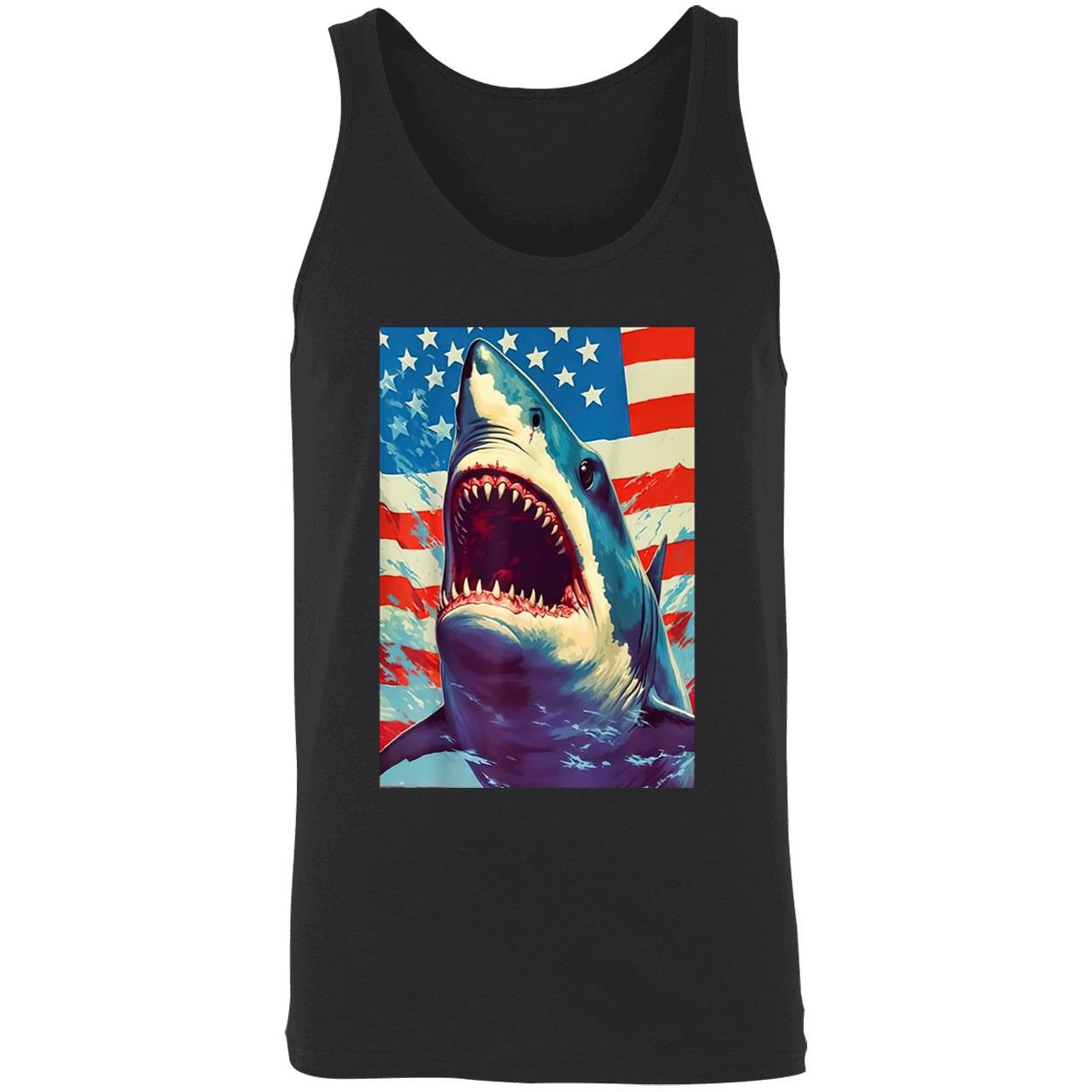 Sharks The Pop Art Patriotic Predator Shirt Sharks The Pop Art Patriotic Predator Shirt