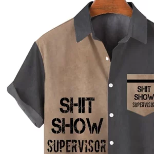 Shit Show Supervisor Button Down Shirt 1 Shit Show Supervisor button down shirt