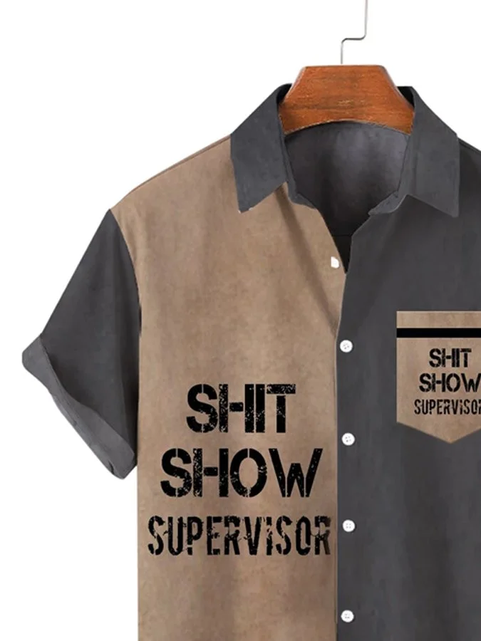Shit Show Supervisor Button Down Shirt Shit Show Supervisor Button Down Shirt