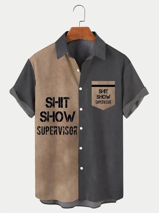 Shit Show Supervisor Button Down Shirt Shit Show Supervisor Button Down Shirt