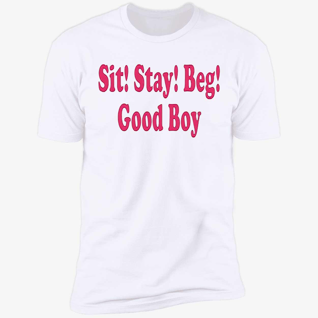 Sit Stay Beg Good Boy Shirt Sit Stay Beg Good Boy Shirt