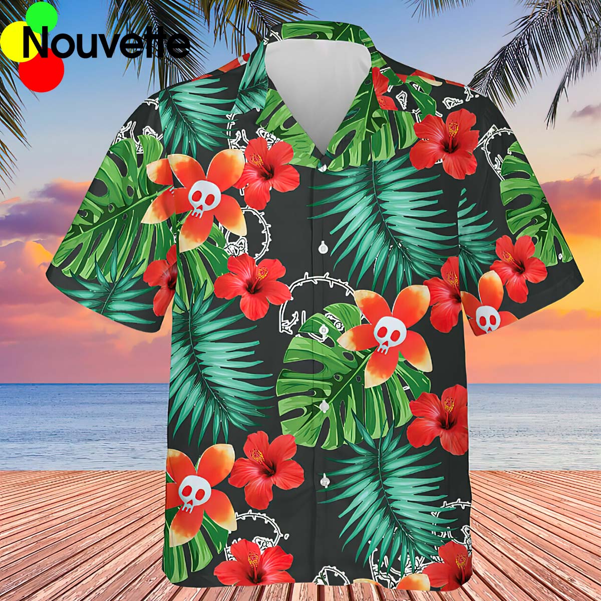 Skull Tropical Hawaiian Shirt Skull Tropical Hawaiian Shirt