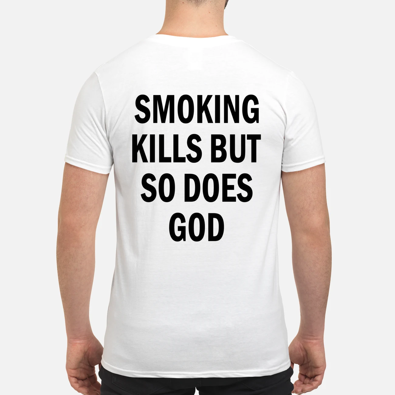 Smoking Kills But So Does God Back Aop Shirt