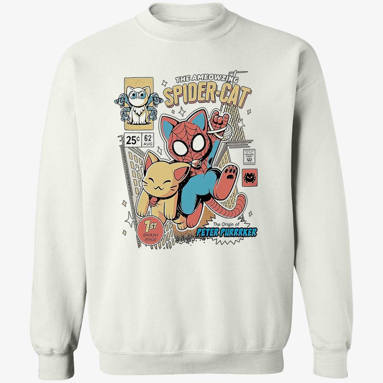 Spider Cat Comfort Color Shirt Spider Cat Comfort Color Shirt