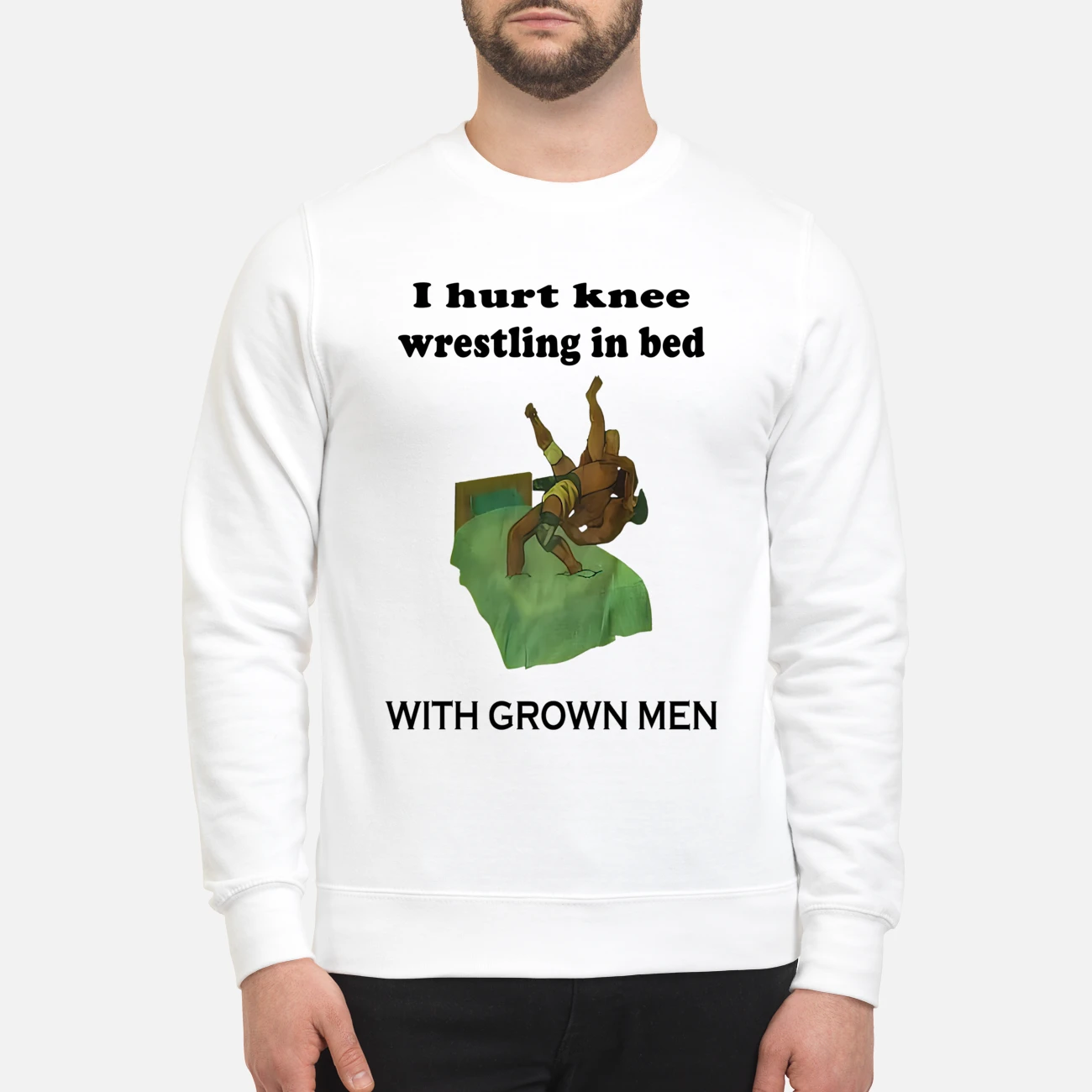 I Hurt My Knee Wrestling In Bed With Grown Men Shirt I Hurt My Knee Wrestling In Bed With Grown Men Shirt