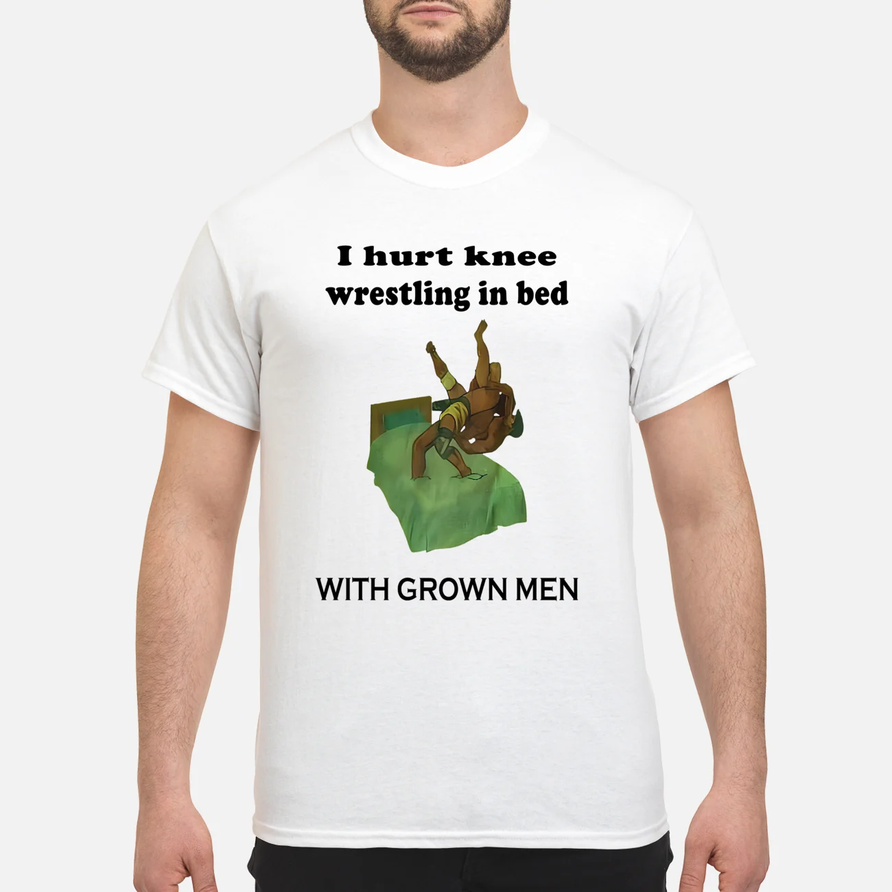 I Hurt My Knee Wrestling In Bed With Grown Men Shirt