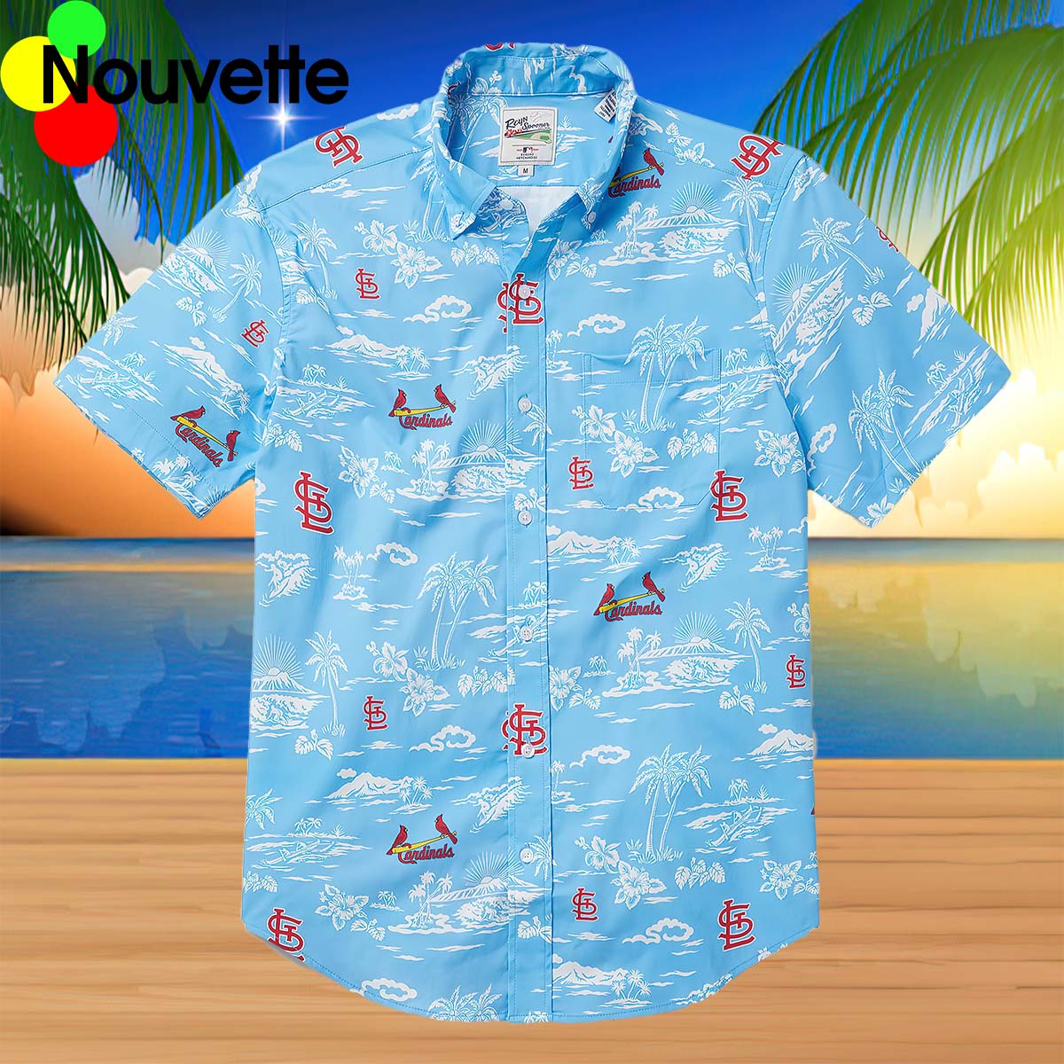 Cardinals Palm Tree Hawaiian Shirt Cardinals Palm Tree Hawaiian Shirt