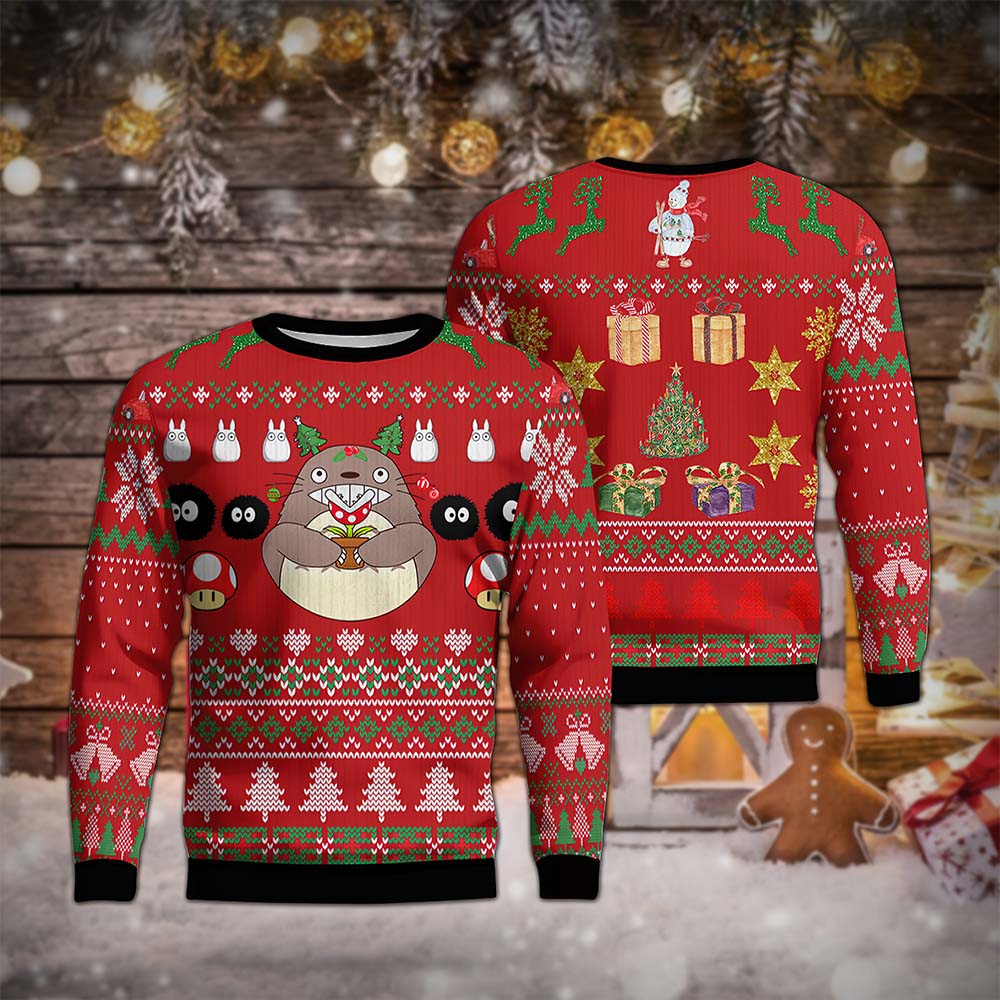 Totoro Ugly Merry Christmas Sweater Totoro Ugly Merry Christmas Sweater