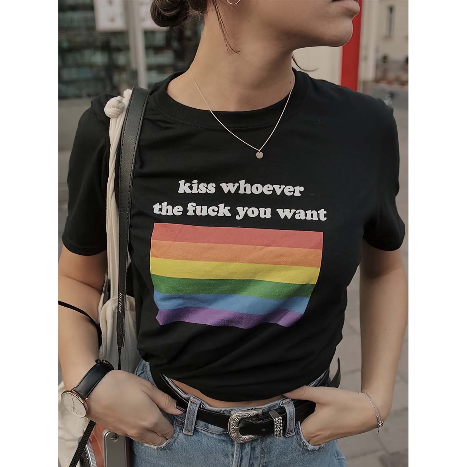 Kiss Whoever The F*Ck You Want Shirt