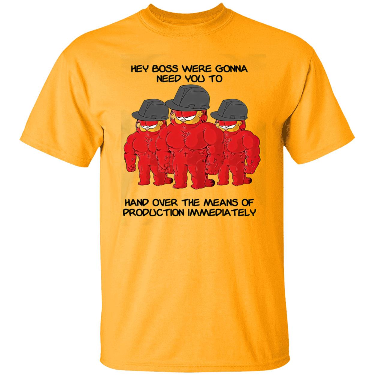 Hey Boss Were Gonna Need You To Hand Over The Means Of Production Shirt Hey Boss Were Gonna Need You To Hand Over The Means Of Production Shirt