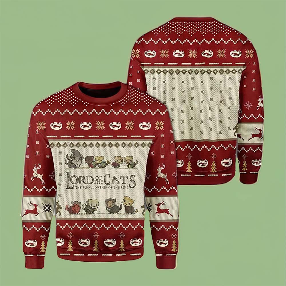 Lord Of The Cats Christmas Sweater Lord Of The Cats Christmas Sweater