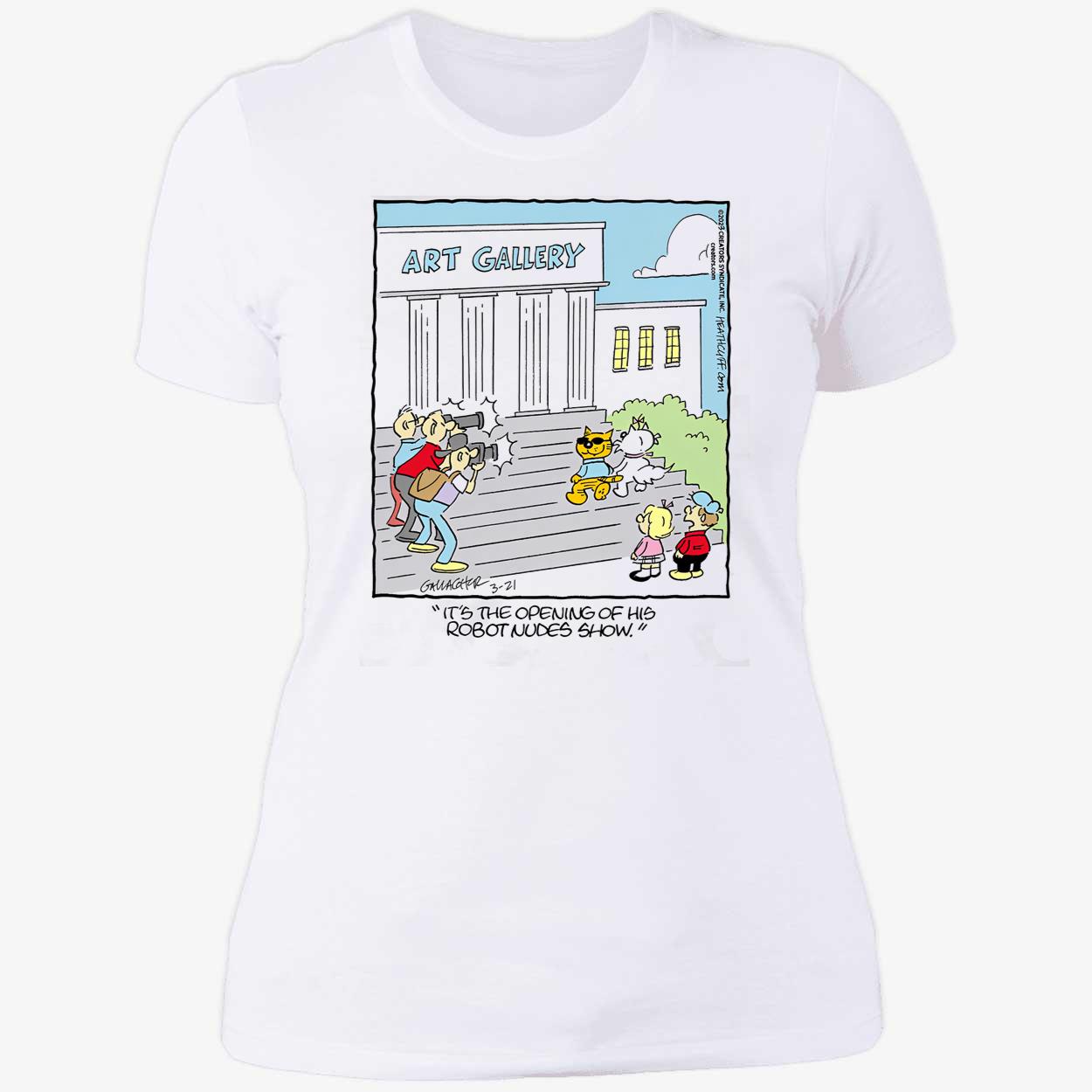 Art Gallery It’S The Opening Of His Robot Nudes Show Shirt Art Gallery It’S The Opening Of His Robot Nudes Show Shirt