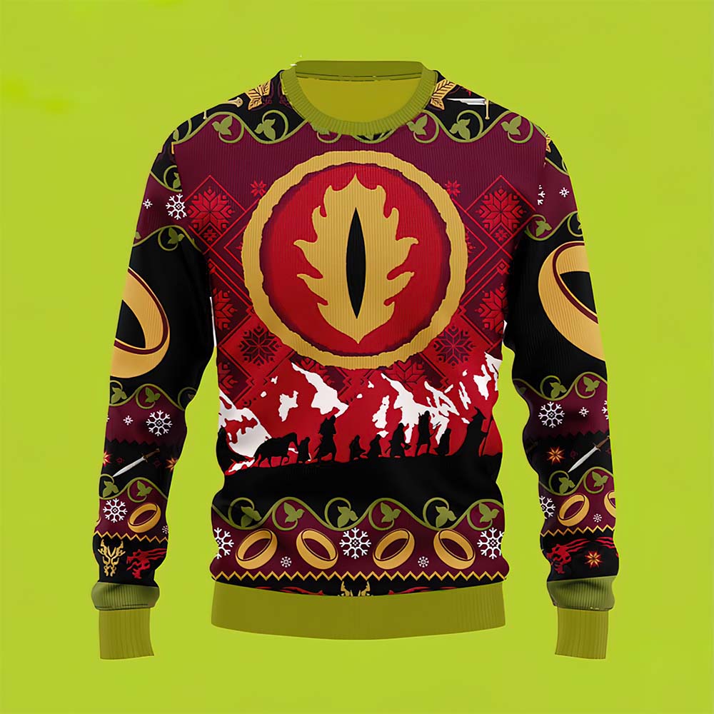 Sauron Lord Of The Rings Ugly Christmas Sweater Sauron Lord Of The Rings Ugly Christmas Sweater