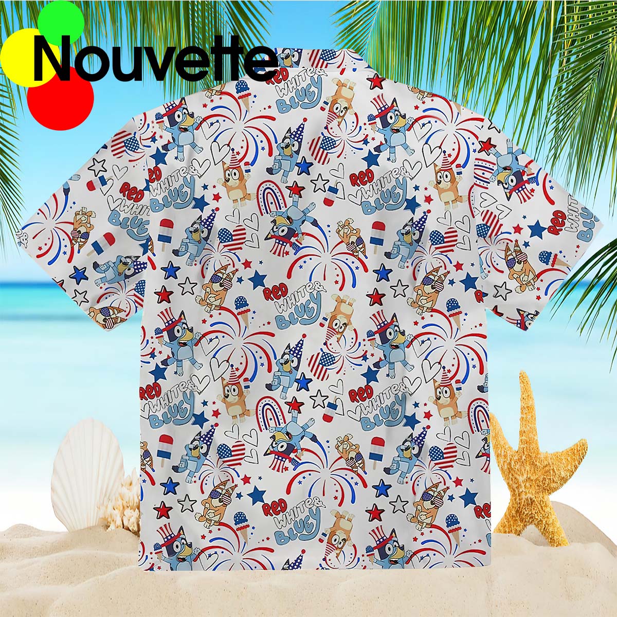 Red White Blue Hawaiian Shirt Red White Blue Hawaiian Shirt