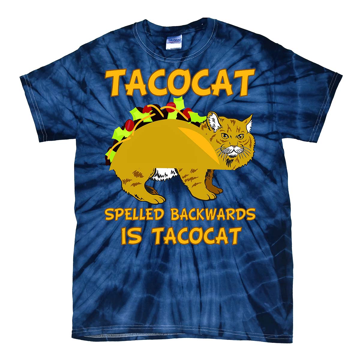 Tacocat Spelled Backwards Is Tacocat Tie Dye Shirt