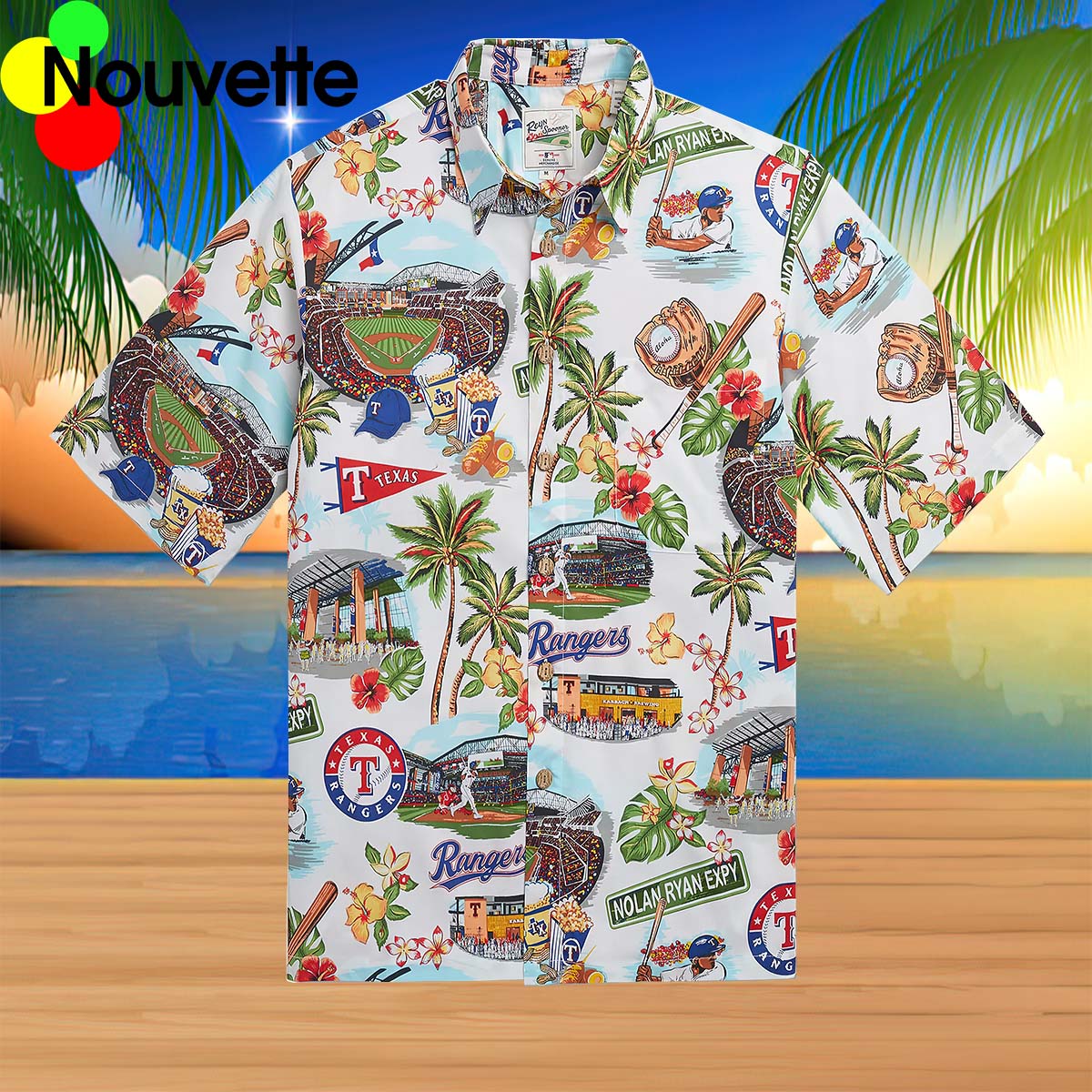 Rangers Scenic Hawaiian Shirt Rangers Scenic Hawaiian Shirt