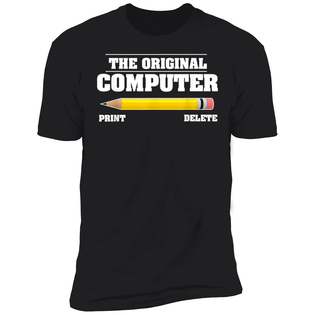The Original Computer Print Delete Shirt The Original Computer Print Delete Shirt