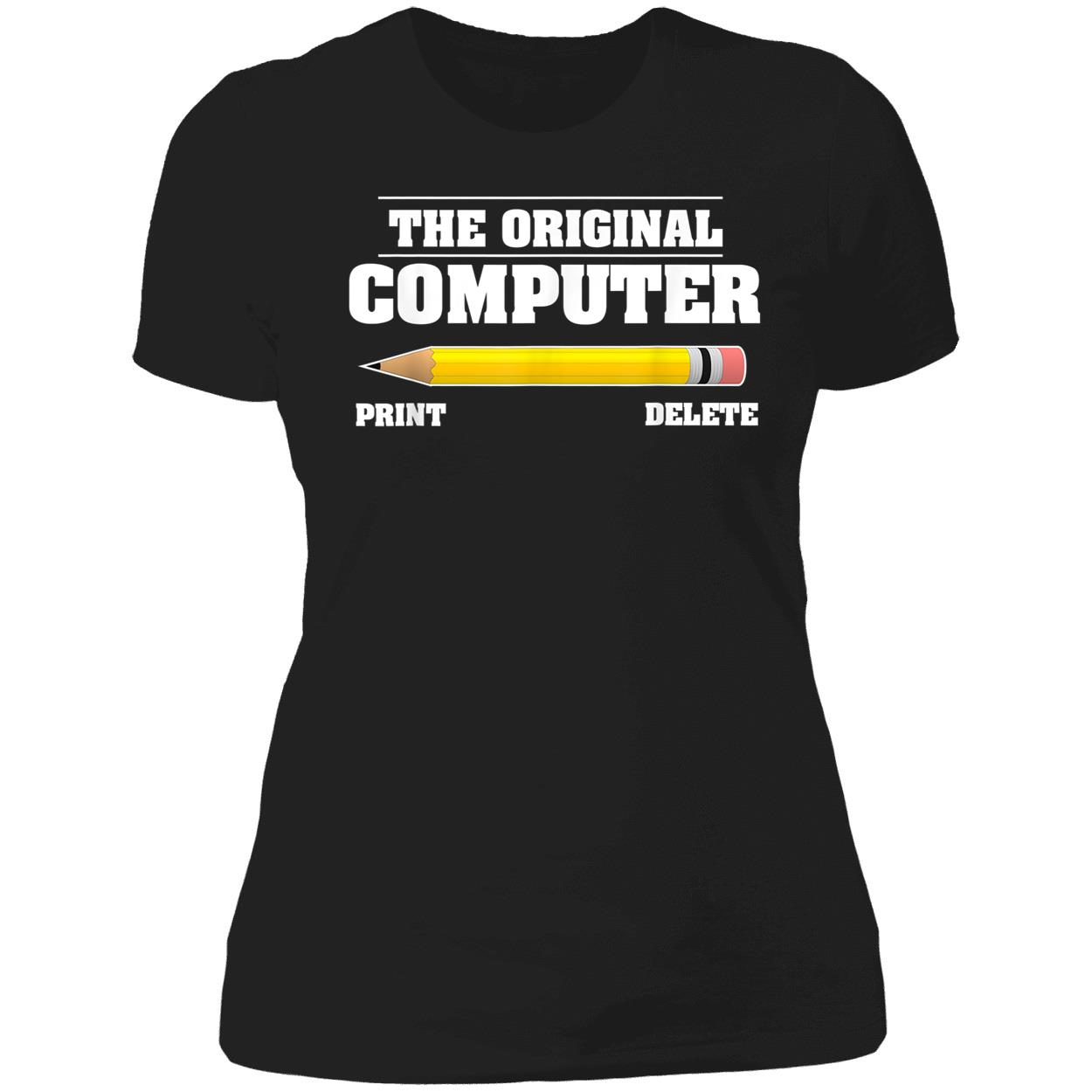 The Original Computer Print Delete Shirt The Original Computer Print Delete Shirt
