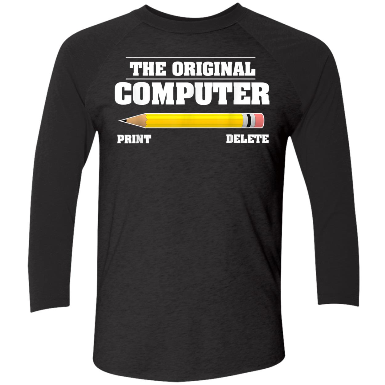 The Original Computer Print Delete Shirt The Original Computer Print Delete Shirt