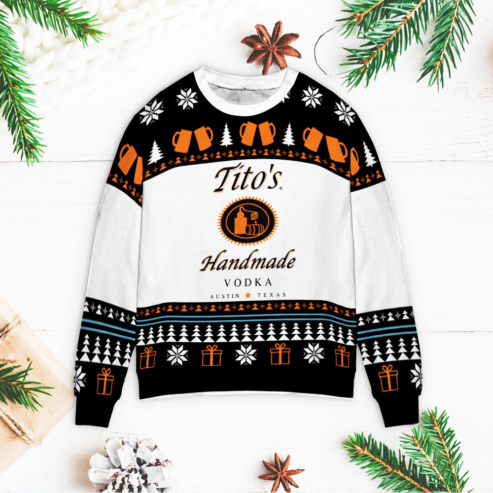 Tito’S Handmade Vodka Christmas Sweater Tito’S Handmade Vodka Christmas Sweater