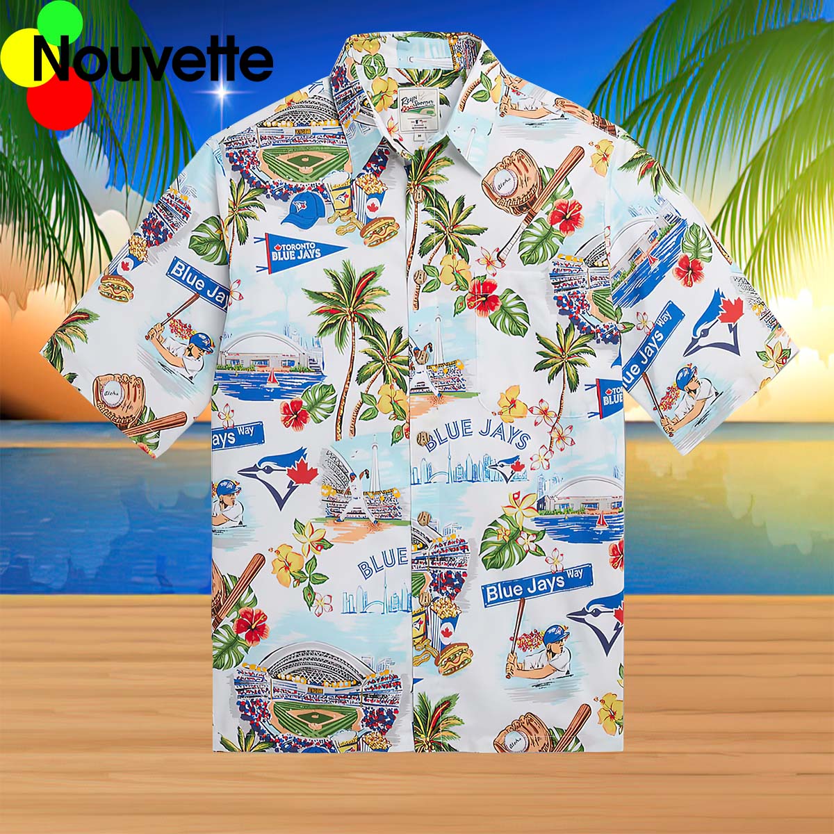 Blue Jays Scenic Hawaiian Shirt Blue Jays Scenic Hawaiian Shirt