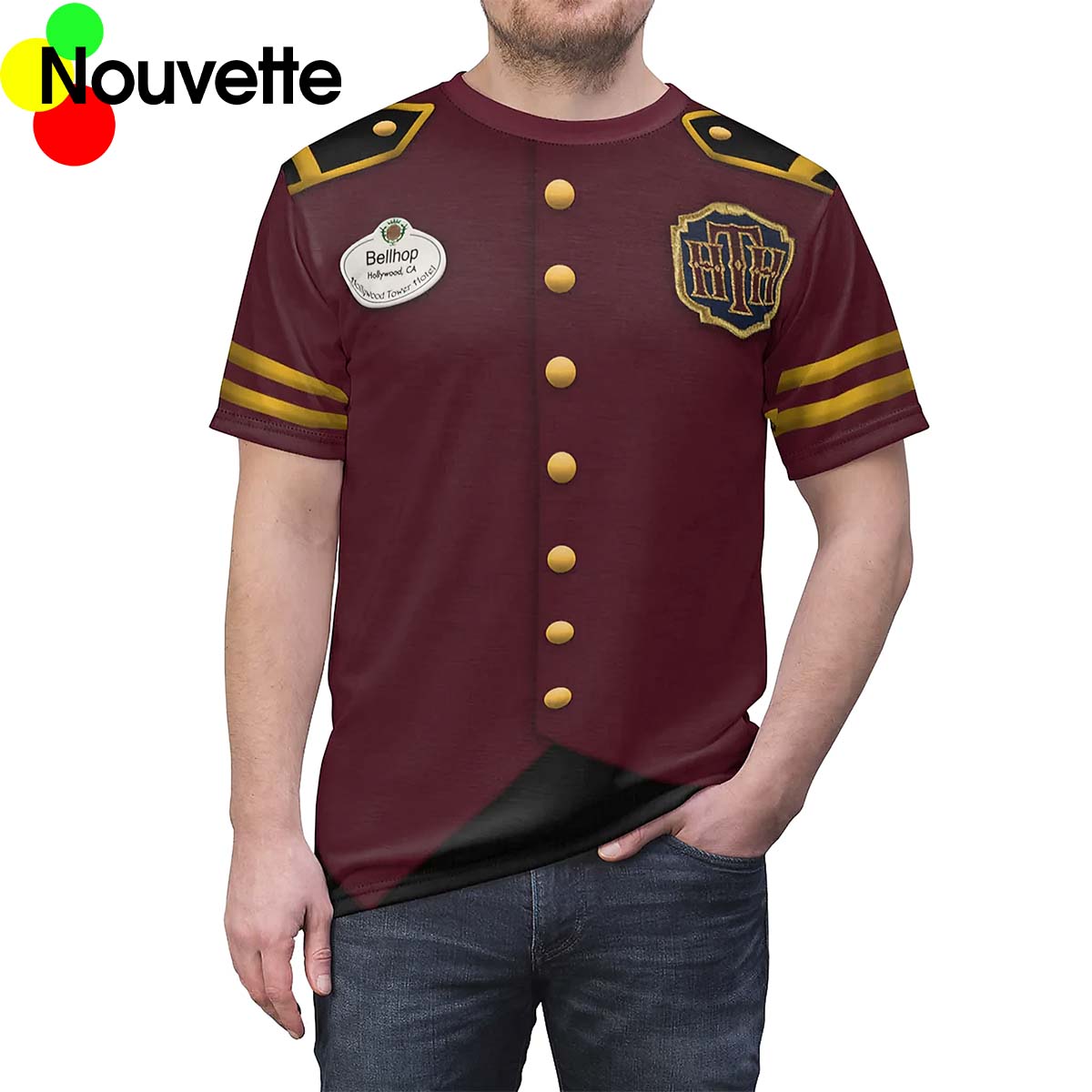 Tower Of Terror Bellhop Cast Member Costume Shirt