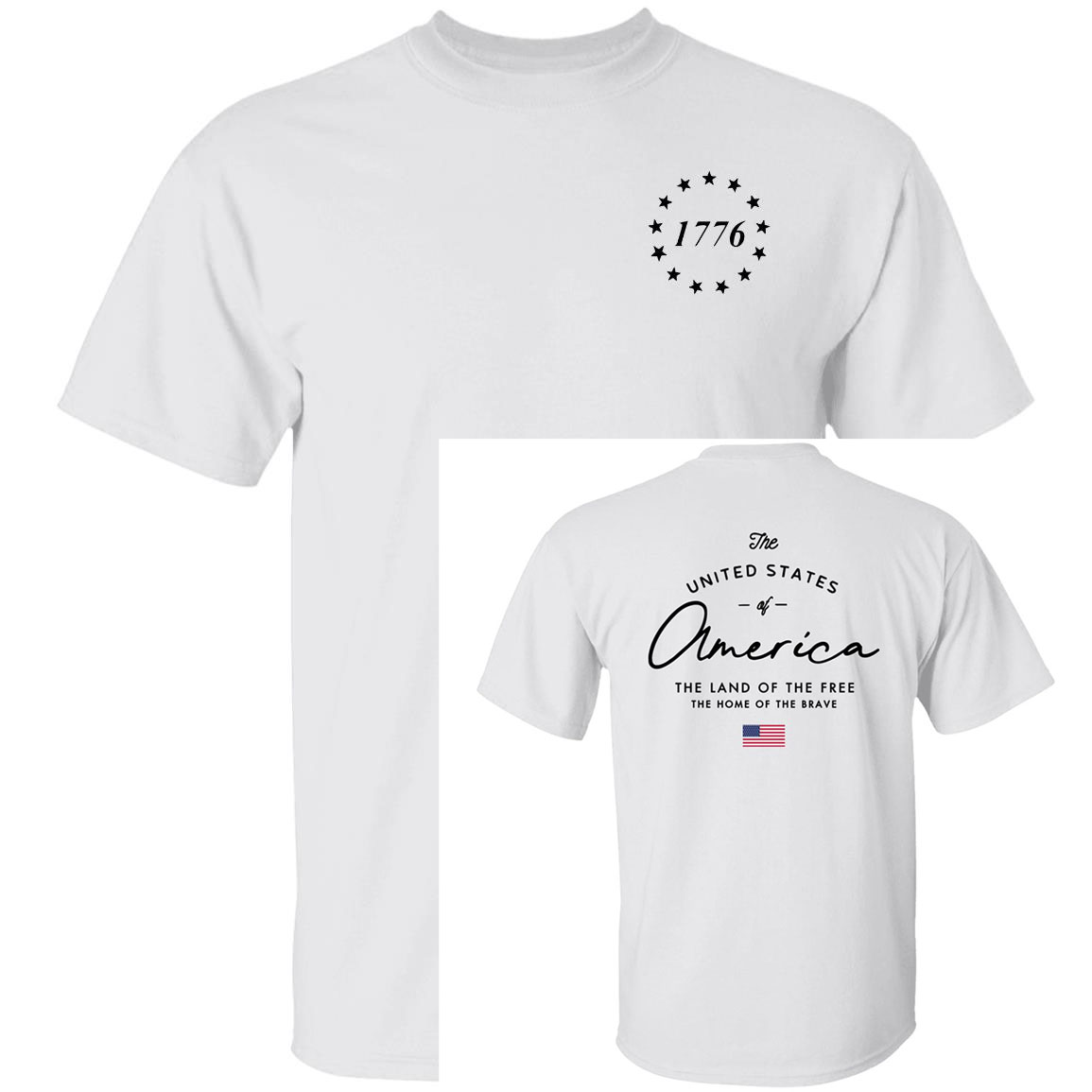 1776 United States America The Land Of The Free Shirt 1776 United States America The Land Of The Free Shirt