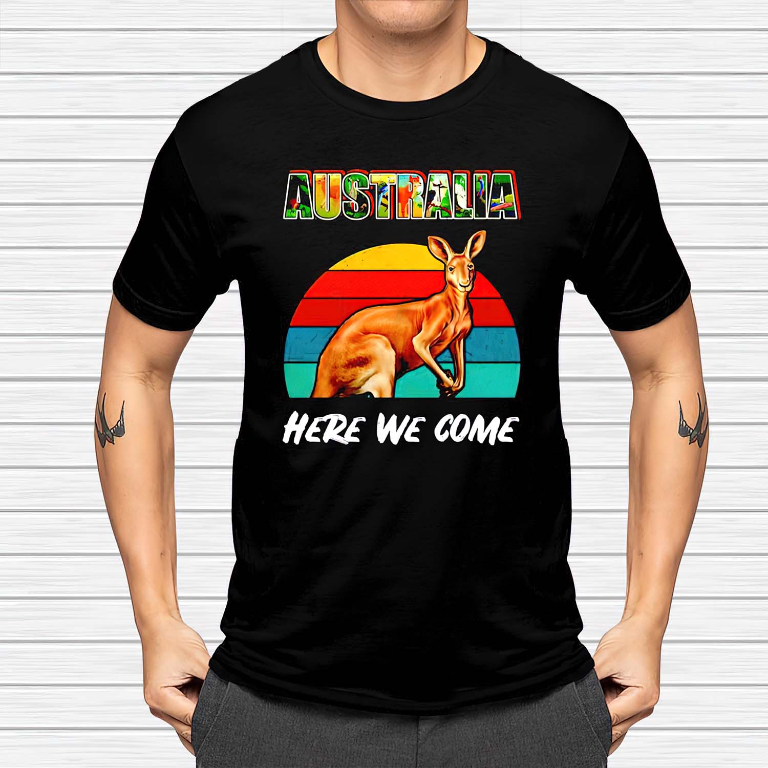 Australia Here We Come Vintage Shirt Australia Here We Come Vintage Shirt