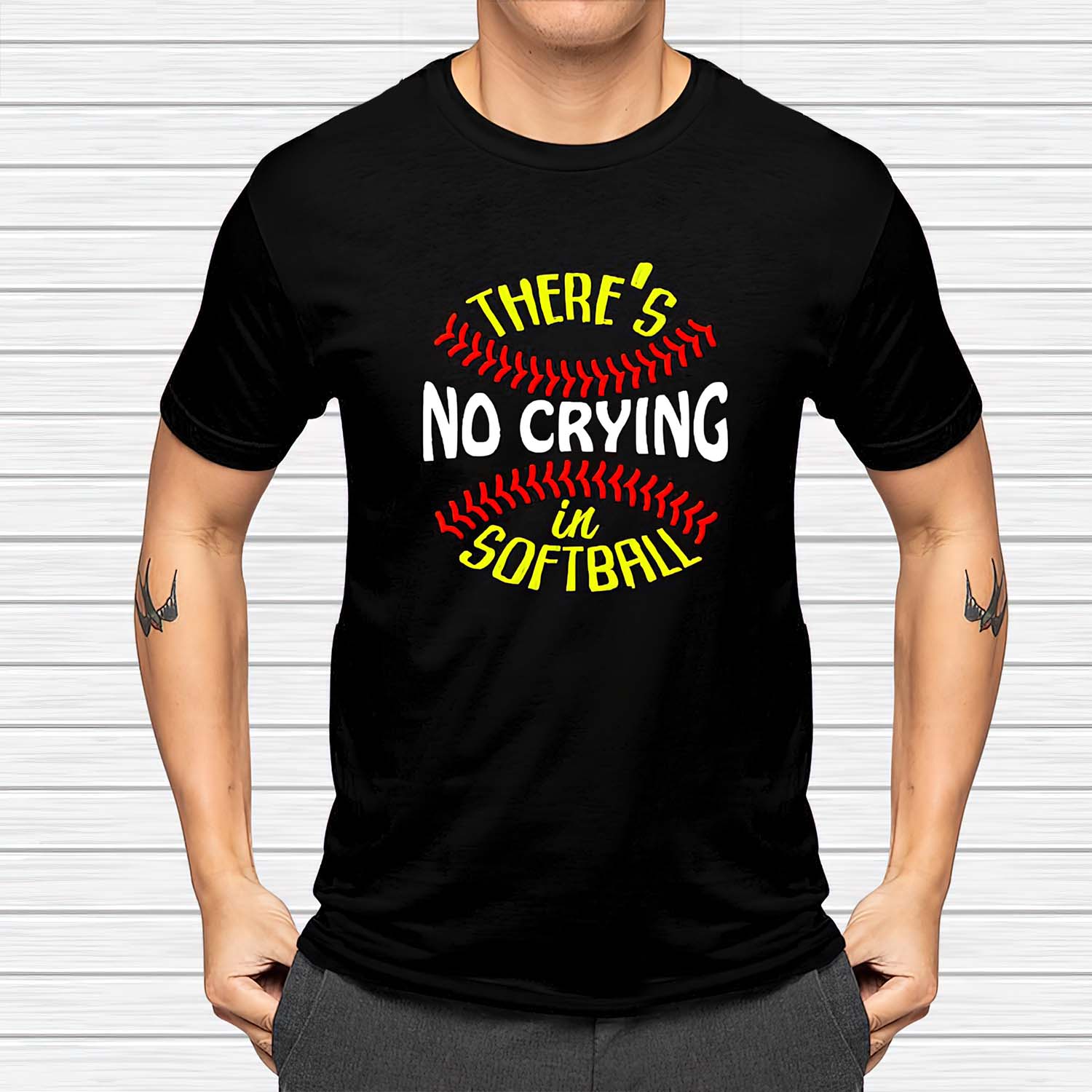 There’S No Crying In Softball Shirt There’S No Crying In Softball Shirt