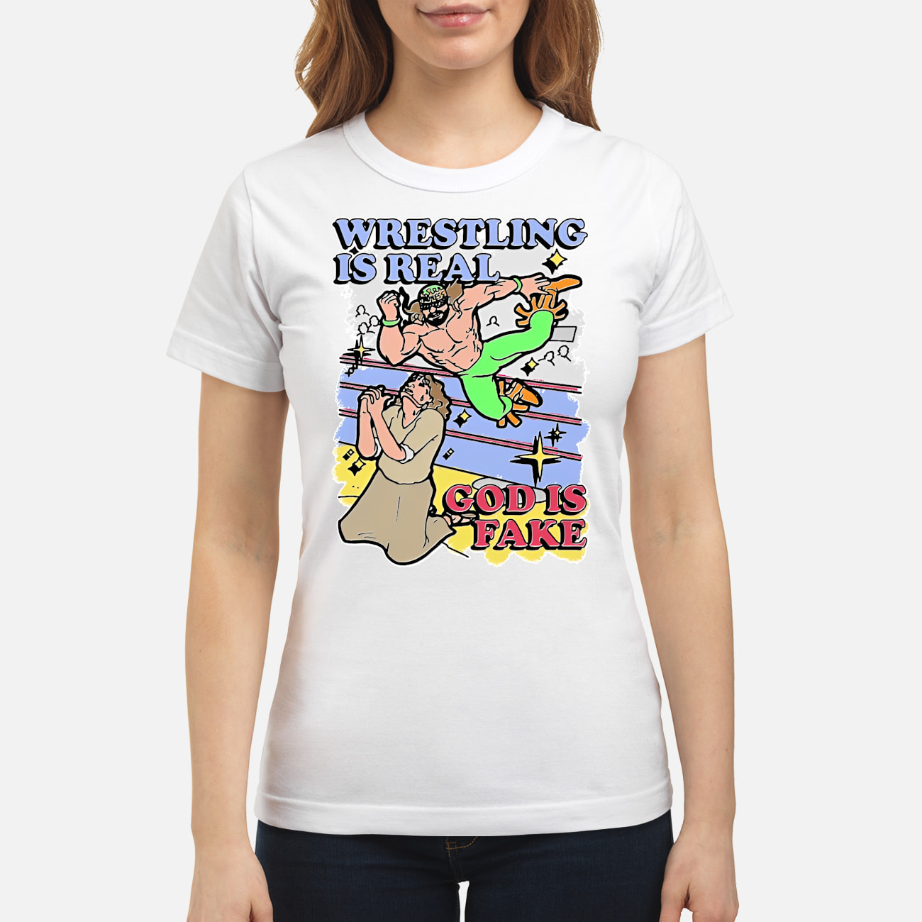 Wrestling Is Real God Is Shirt Wrestling Is Real God Is Shirt