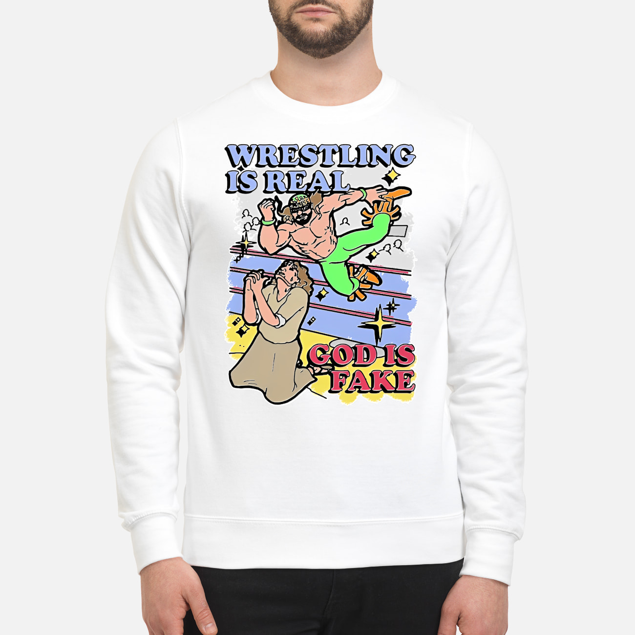 Wrestling Is Real God Is Shirt Wrestling Is Real God Is Shirt