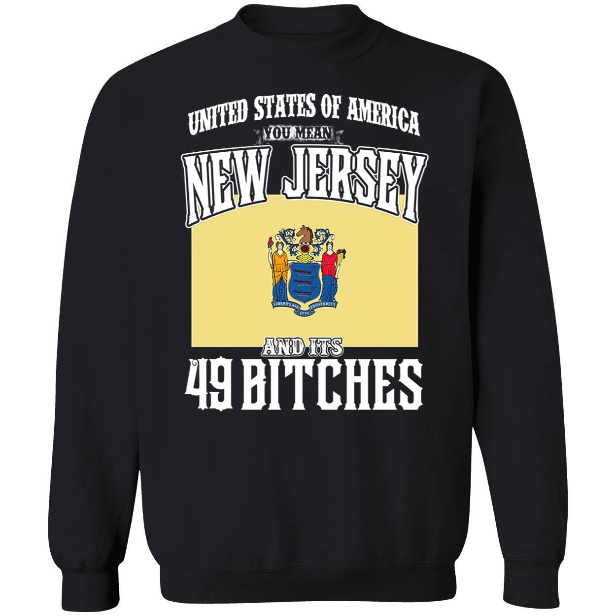 United States Of America You Mean New Jersey And It’S 49 B*Tches Shirt United States Of America You Mean New Jersey And It’S 49 B*Tches Shirt