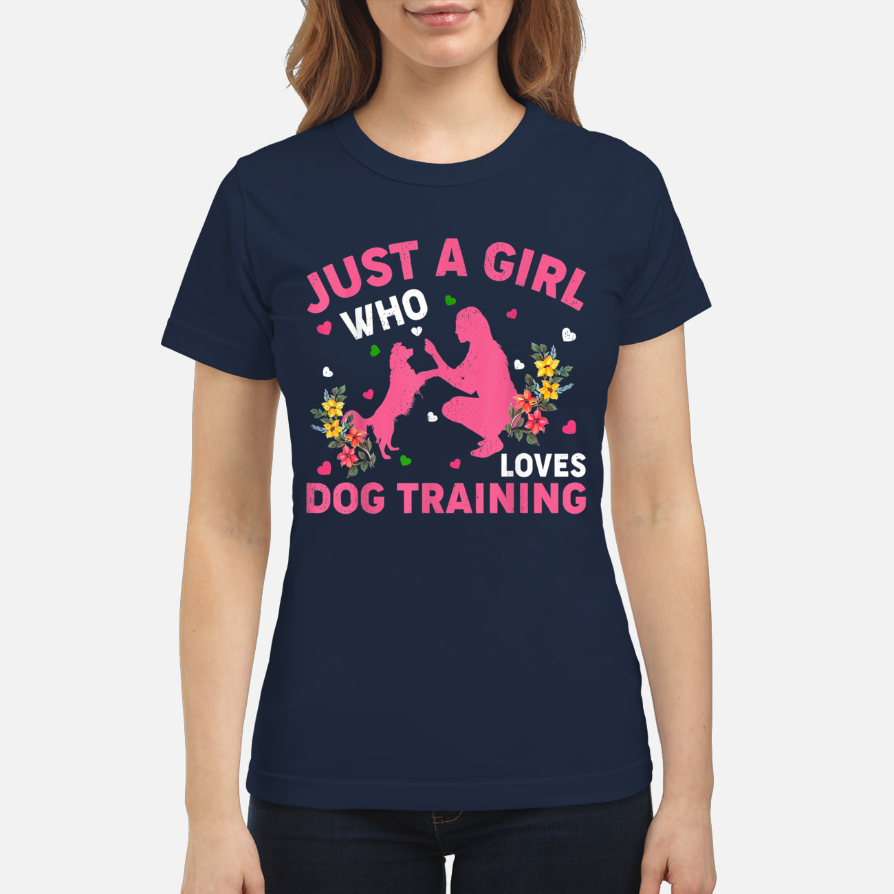 Just A Girl Who Loves Dog Training Shirt Just A Girl Who Loves Dog Training Shirt