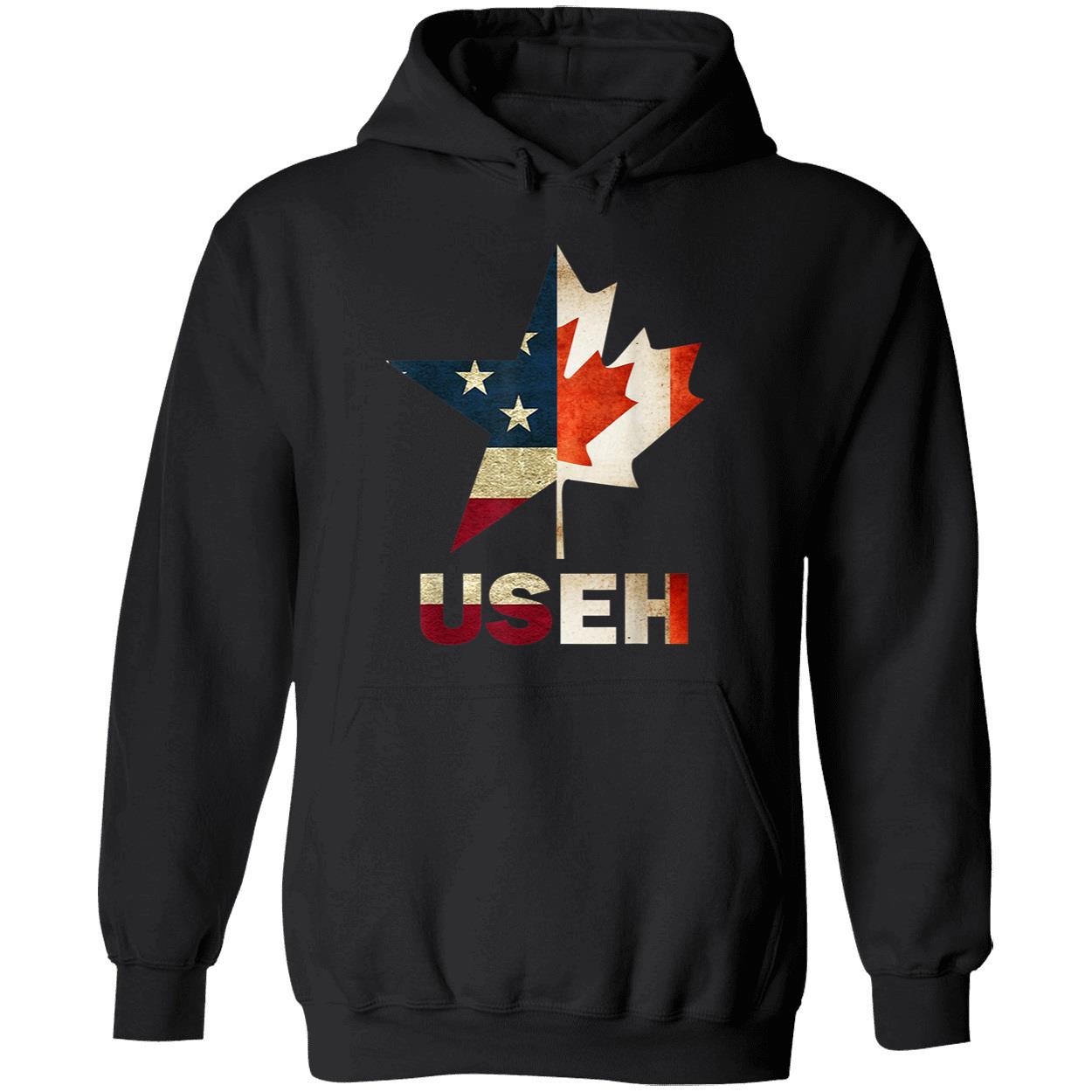 Useh Leaf Canadian American Flag Shirt Useh Leaf Canadian American Flag Shirt