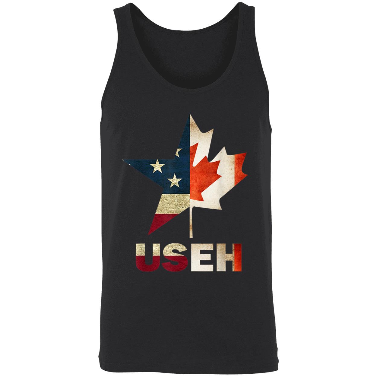 Useh Leaf Canadian American Flag Shirt Useh Leaf Canadian American Flag Shirt