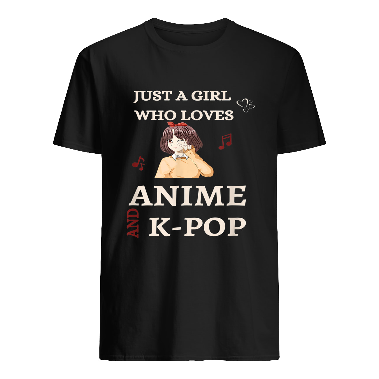 Just A Girl Who Loves Anime And K-Pop Shirt Just A Girl Who Loves Anime And K-Pop Shirt