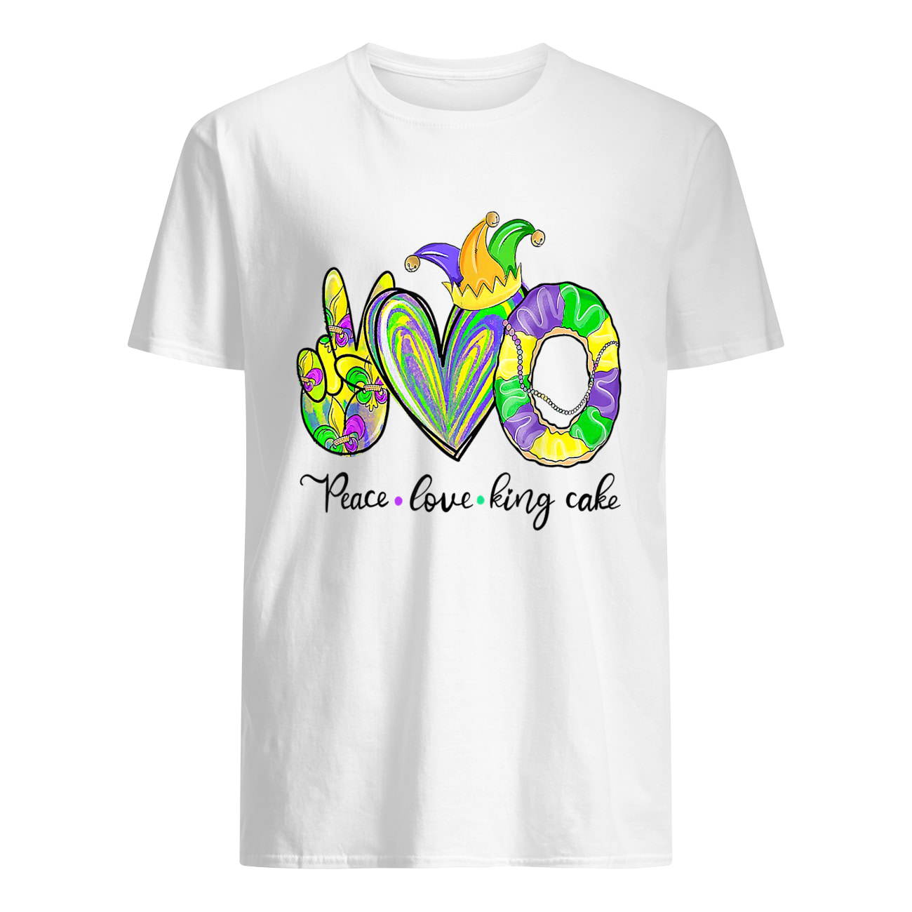 Peace Love King Cake Shirt