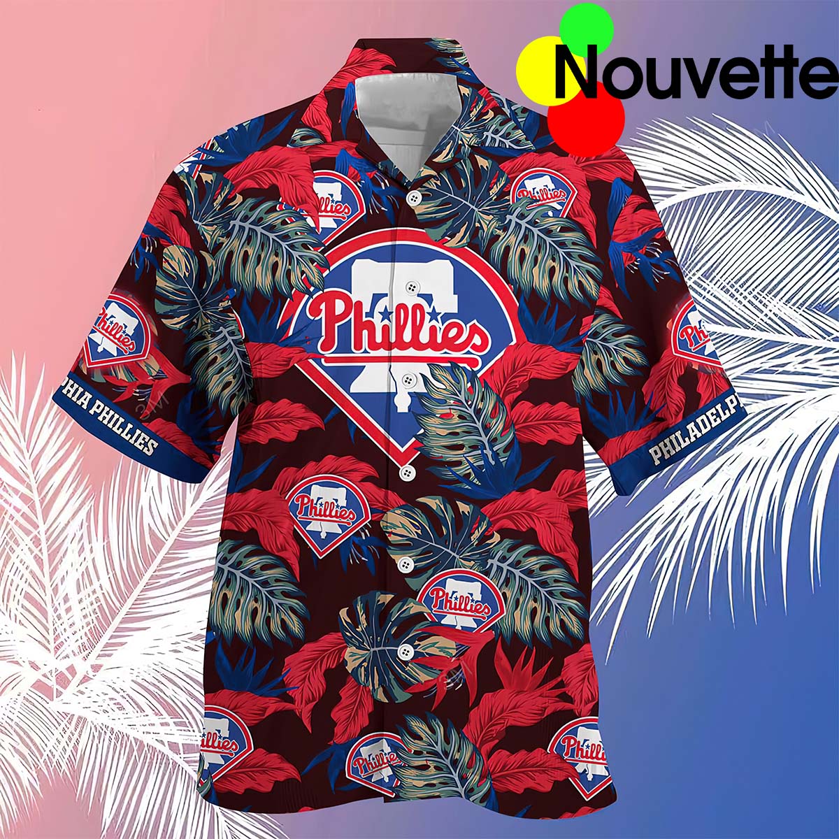 Stress Blessed And Phillies Obsessed Hawaiian Shirt