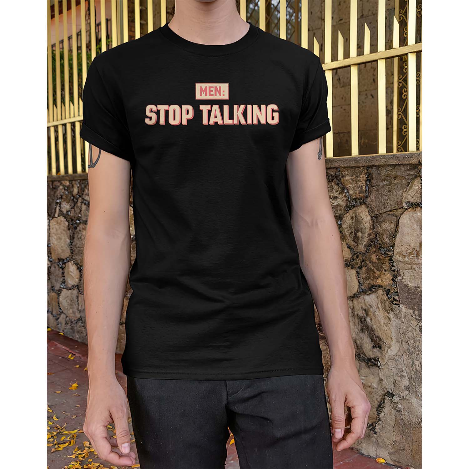 Men Stop Talking Shirt Men Stop Talking Shirt
