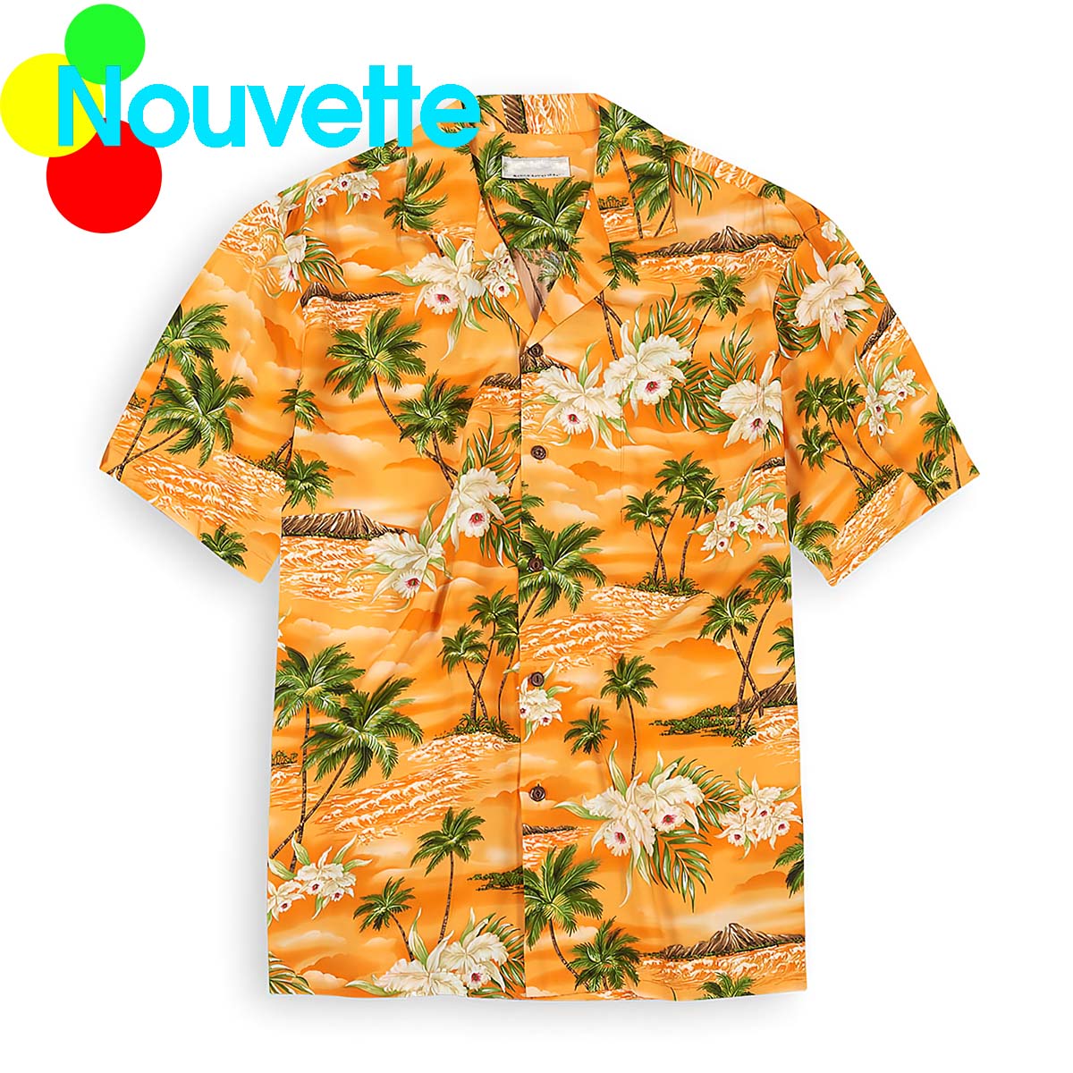 Palm Island Orange Hawaiian Shirt Palm Island Orange Hawaiian Shirt