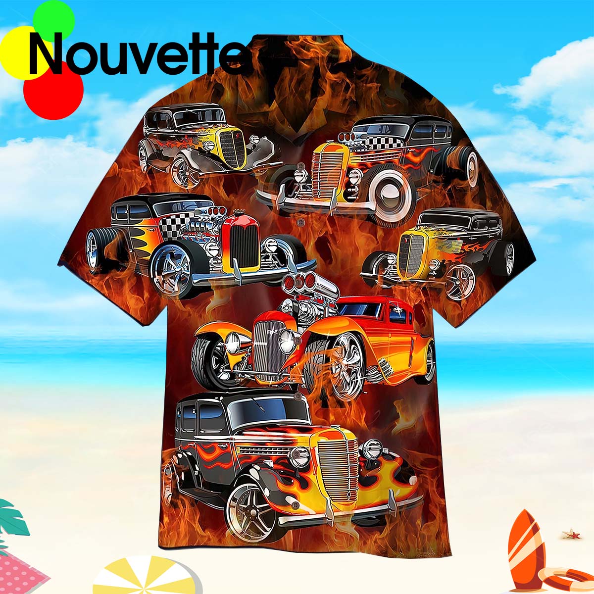 Fire Hot Rod Aloha Hawaiian Shirt Fire Hot Rod Aloha Hawaiian Shirt