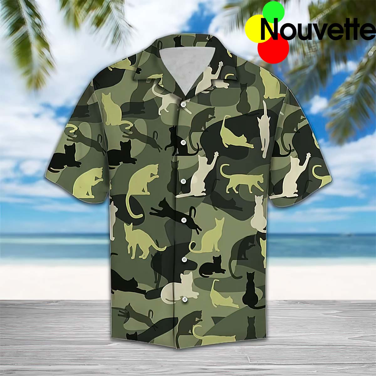 Cat Camo Hawaiian Shirt Cat Camo Hawaiian Shirt